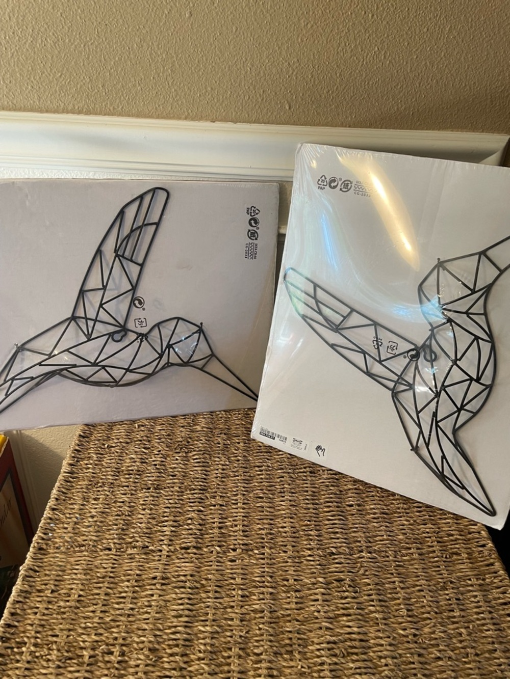 IKEA Humming Bird Metal Wall Art x 2